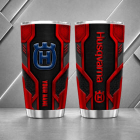 Husqvarna Motorcycles 20oz Tumbler | 3D Carbon Armour Biker Travel Mug