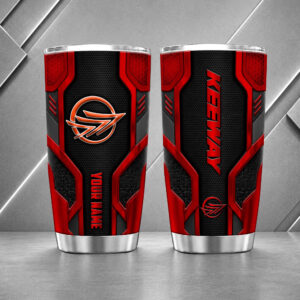 Keeway 20oz Tumbler | 3D Carbon Armour Biker Travel Mug