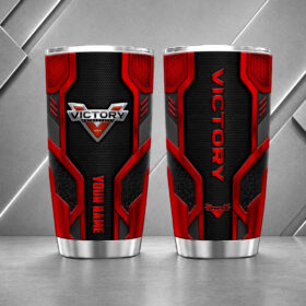 Victory Motorcycles 20oz Tumbler | 3D Carbon Armour Biker Travel Mug