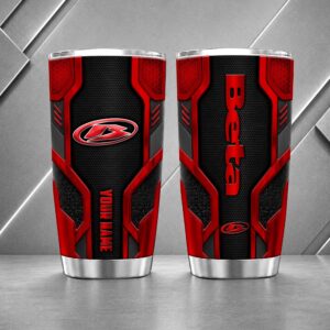 Beta Motorcycles 20oz Tumbler | 3D Carbon Armour Biker Travel Mug