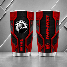 Can-Am Motorcycles 20oz Tumbler | 3D Carbon Armour Biker Travel Mug