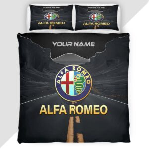 Alfa Romeo Duvet Cover - Custom Name Car Bedding Set