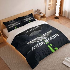 Alternative view of Aston Martin Duvet Cover - Custom Name Car Bedding Set