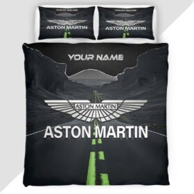 Aston Martin Duvet Cover – Custom Name Car Bedding Set