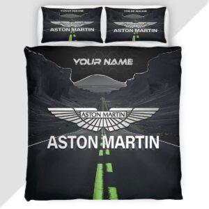 Aston Martin Duvet Cover - Custom Name Car Bedding Set