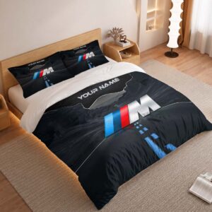 Alternative view of BMW M Duvet Cover - Custom Name Car Bedding Set