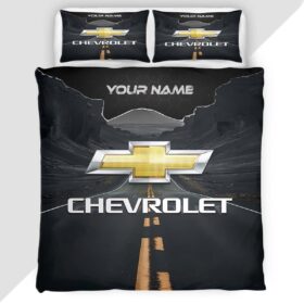Chevrolet Duvet Cover – Custom Name Car Bedding Set