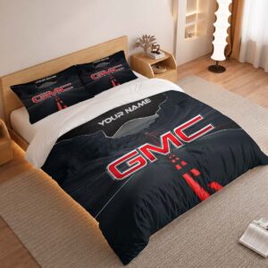 Alternative view of GMC Duvet Cover - Custom Name Car Bedding Set