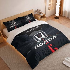 Alternative view of Honda Duvet Cover - Custom Name Car Bedding Set