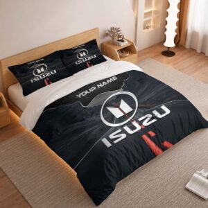 Alternative view of Isuzu Duvet Cover - Custom Name Car Bedding Set