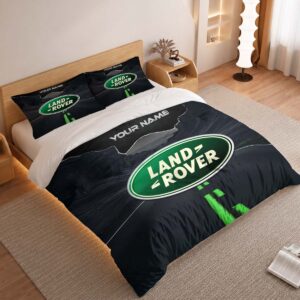 Alternative view of Land Rover Duvet Cover - Custom Name Car Bedding Set