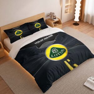 Alternative view of Lotus Duvet Cover - Custom Name Car Bedding Set