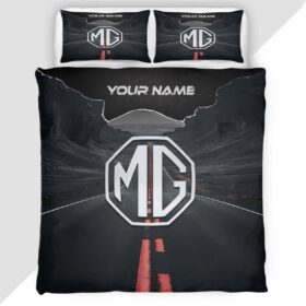 MG Duvet Cover – Custom Name Car Bedding Set