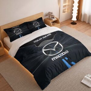 Alternative view of Mazda Duvet Cover - Custom Name Car Bedding Set
