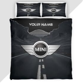 Mini Cooper Duvet Cover – Custom Name Car Bedding Set