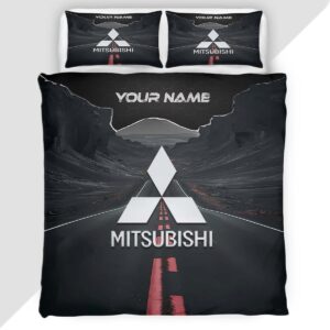 Mitsubishi Duvet Cover - Custom Name Car Bedding Set