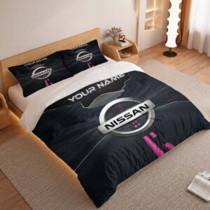 Alternative view of Nissan Duvet Cover - Custom Name Car Bedding Set