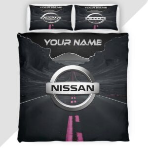 Nissan Duvet Cover - Custom Name Car Bedding Set