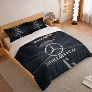 Alternative view of Mercedes Benz Duvet Cover - Custom Name Car Bedding Set